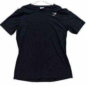 Gymshark Black Athletic T-Shirt Women’s XL Short Sleeve Logo Tee Activewear